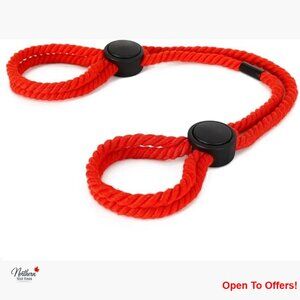 Adjustable Cotton Rope Handcuff Bracelets Anklets Non-Piercing Body Jewelry